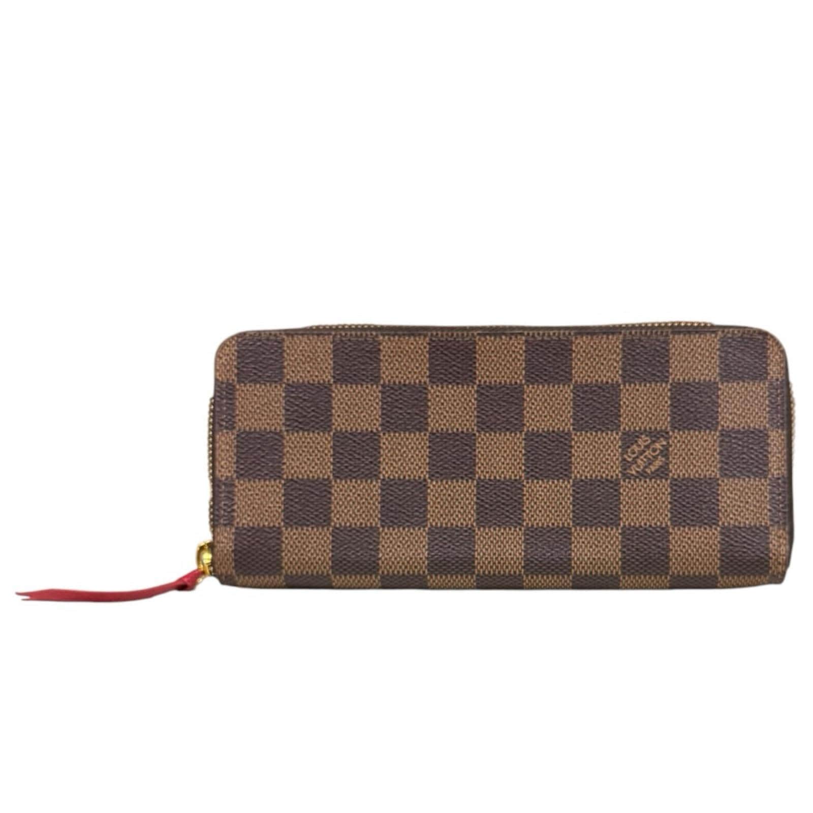 ルイヴィトン ポルトフォイユクレマンス ダミエ 長財布 ダミエキャンバス N60534 LOUIS VUITTON 中古 美品