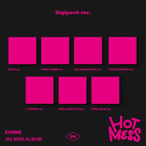 【セット/アルバム7種】 EVNNE - HOT MESS (Digipack Ver.)