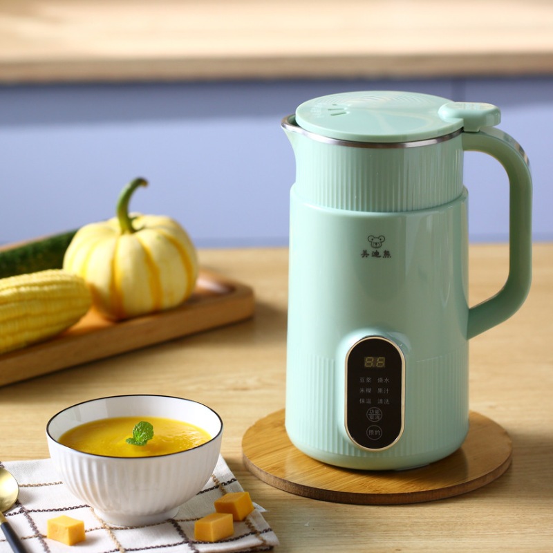 800mlフィルターレス8枚刃立体カッターヘッドは定期予約が可能です 温かい飲み物や冷たい飲み物を作ったりお湯を沸かしたりくっつきにくく柔らかく滑らかです 家庭用小型豆乳マシンフィルターな