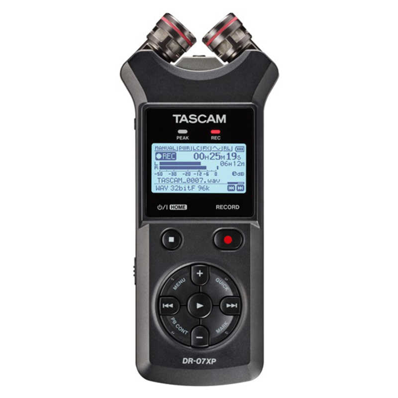 TASCAM　32ビットフロート録音対応 ステレオポータブルレコーダー　DR-07XP