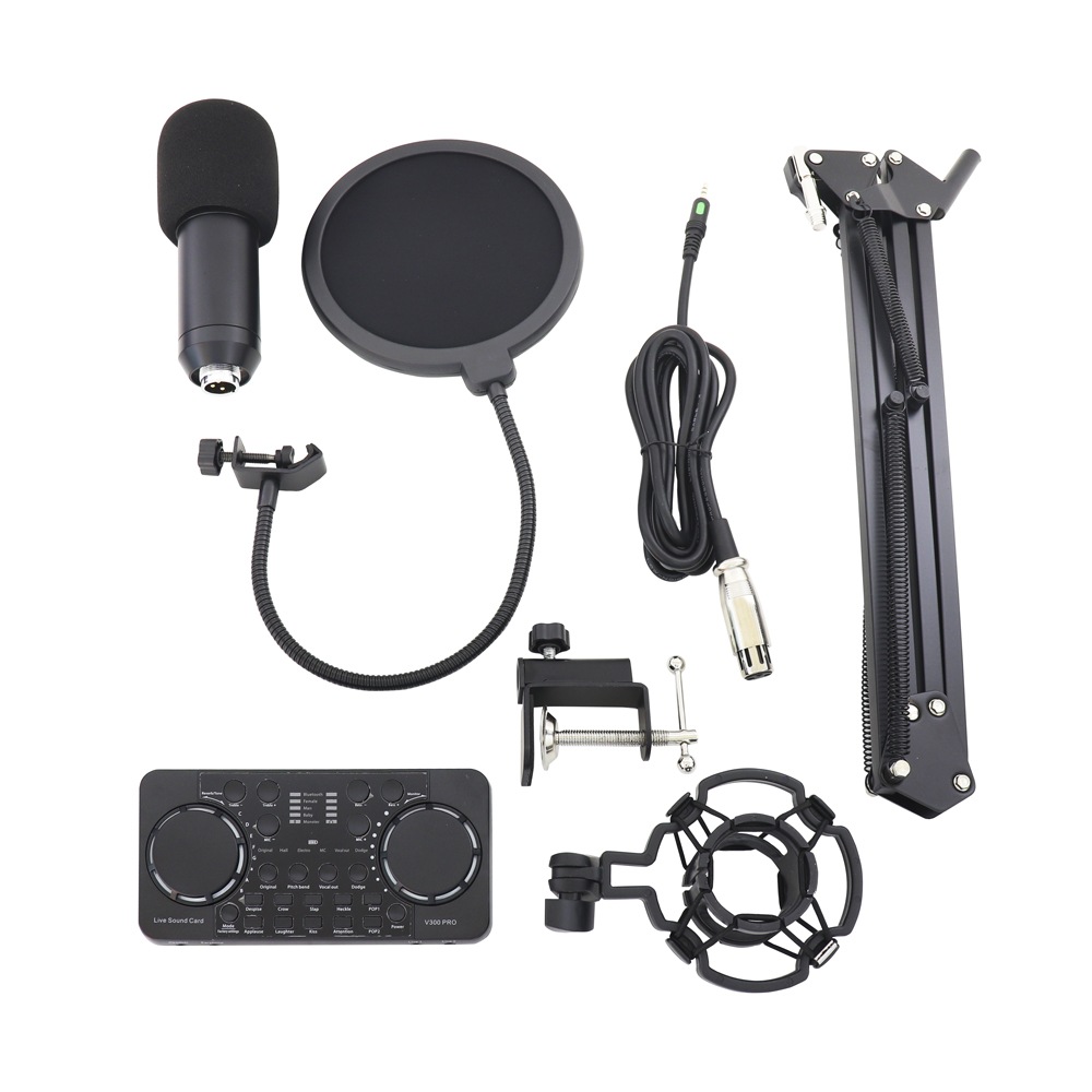 オーディオインターフェイス マイク スタンド セット 多機能 スマホ配信 PC配信 Bluetooth接続 高音質 エコー ボイスチェンジャー 4種類 効果音 12種類 配信 バッテリー内蔵