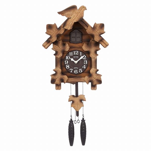 取寄品 正規品 RHYTHM リズム時計 4MJ234RH06 カッコーロック カッコーメイソンR アナログ表示 掛け時計