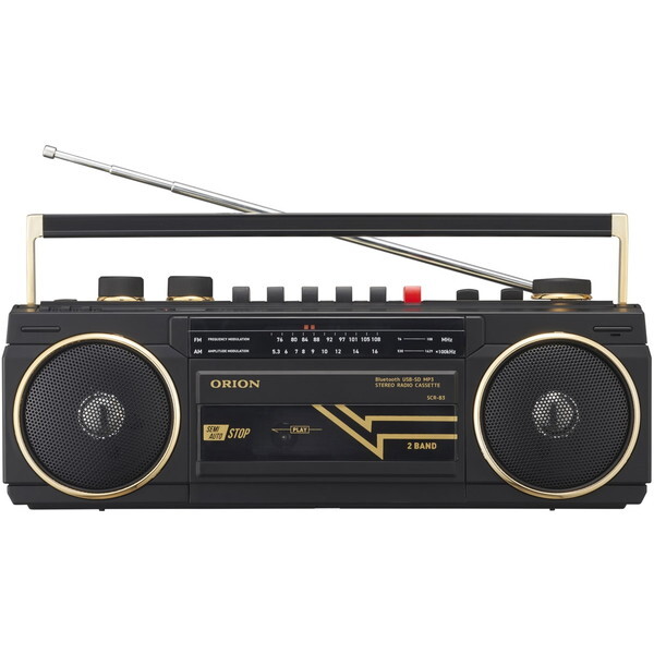 SCR-B3(BK) ブラック [Bluetooth機能搭載ステレオラジオカセット]