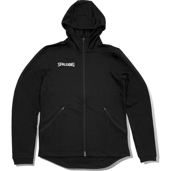 返品交換不可 現品限り処分 SPALDING スポルディング ジップアップスウェットパーカー SMJ180390 バスケット SMJ180390-1000 5,655円