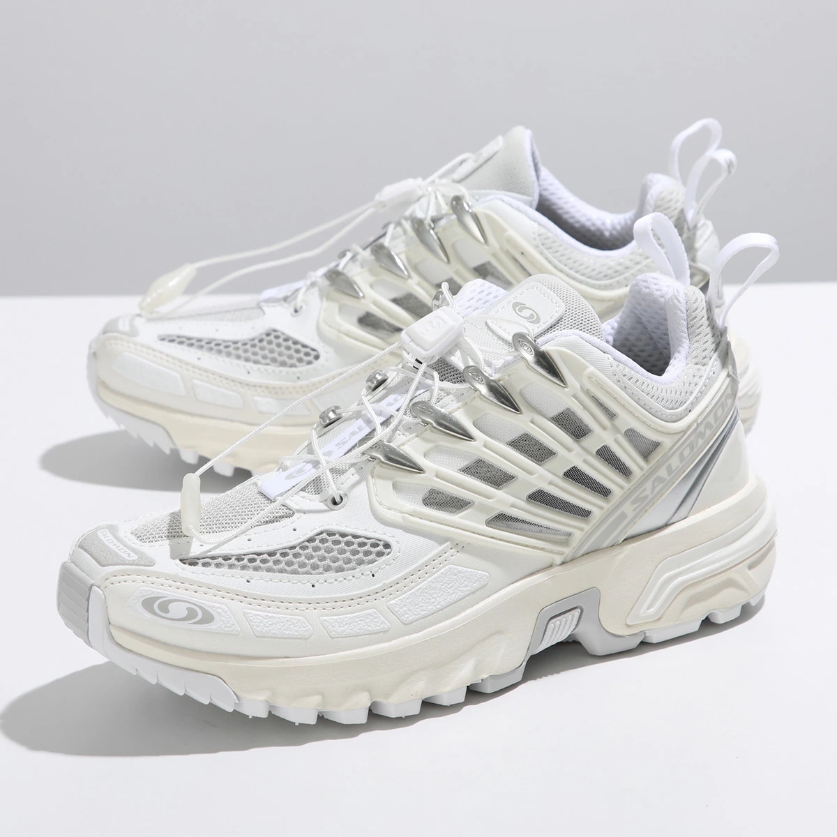 SALOMON サロモン スニーカー ACS PRO L47179900 レディース ローカット ロゴ メッシュ シューズ 靴 White/Vanilla-Ice/Lunar-Rock