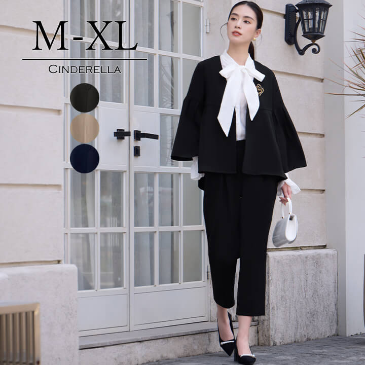 激安販売!パンツドレス レディース セットアップ かっこいい きれいめ 長袖 秋冬 秋 冬 パーティードレス ドレス 結婚式 大きいサイズ 20代 30代 40代 膝下 エレガント 大人 ママ テーパ