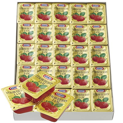 他サイト： クラフト ストロベリージャム 14g [ いちごジャム イチゴジャム 小分け 使い切り 個包装 ] ×50個の商品画像