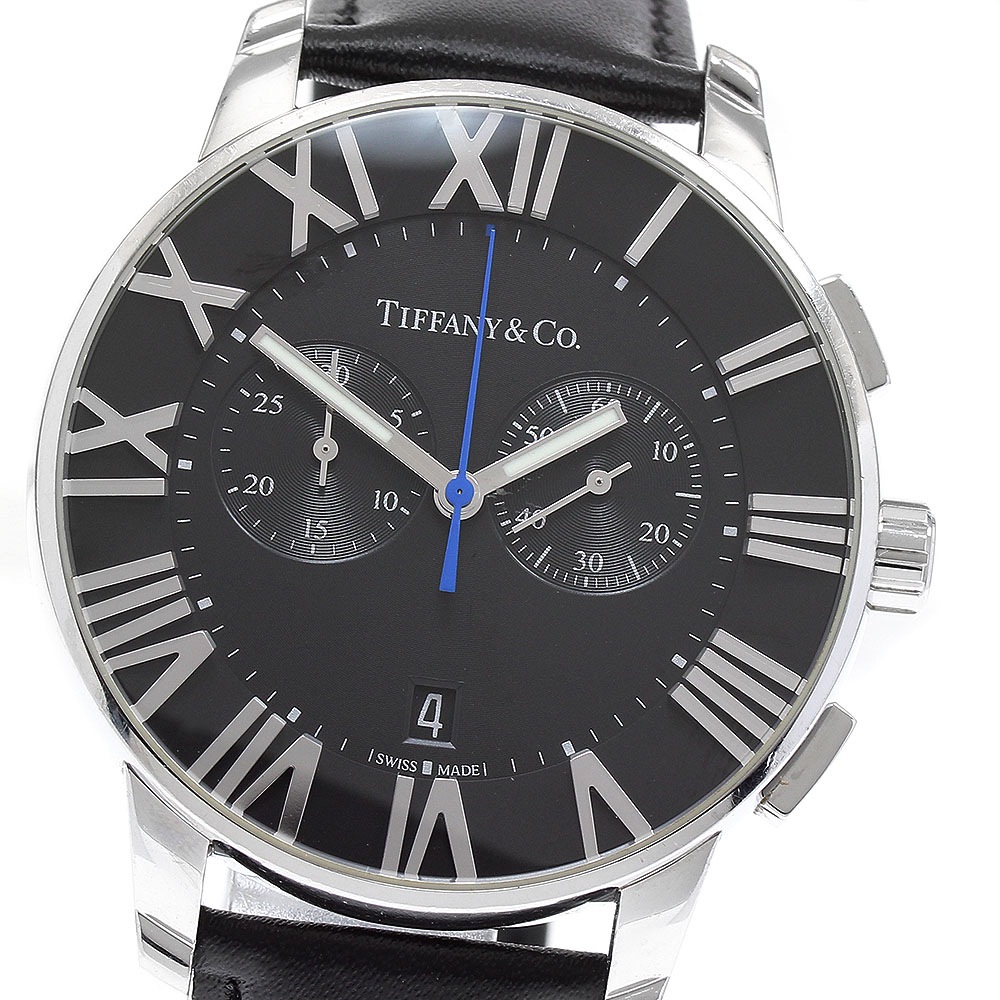 ティファニー TIFFANY&Co. アトラスドーム クロノグラフ クォーツ メンズ _923527【中古】