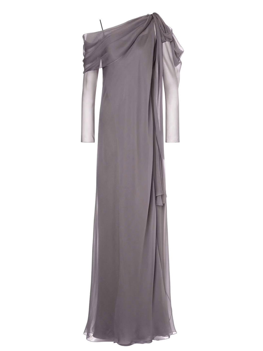A043666140507 グレー 秋冬2024 ドレス レディース ia