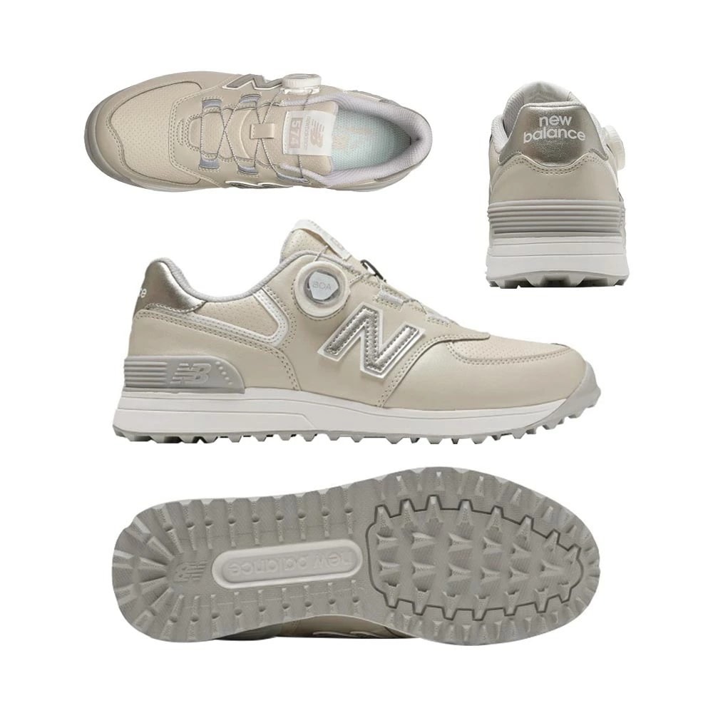 574 v4 SL Boa レディース スパイクレスシューズ WG574BB4 (2E) ベージュ 2025