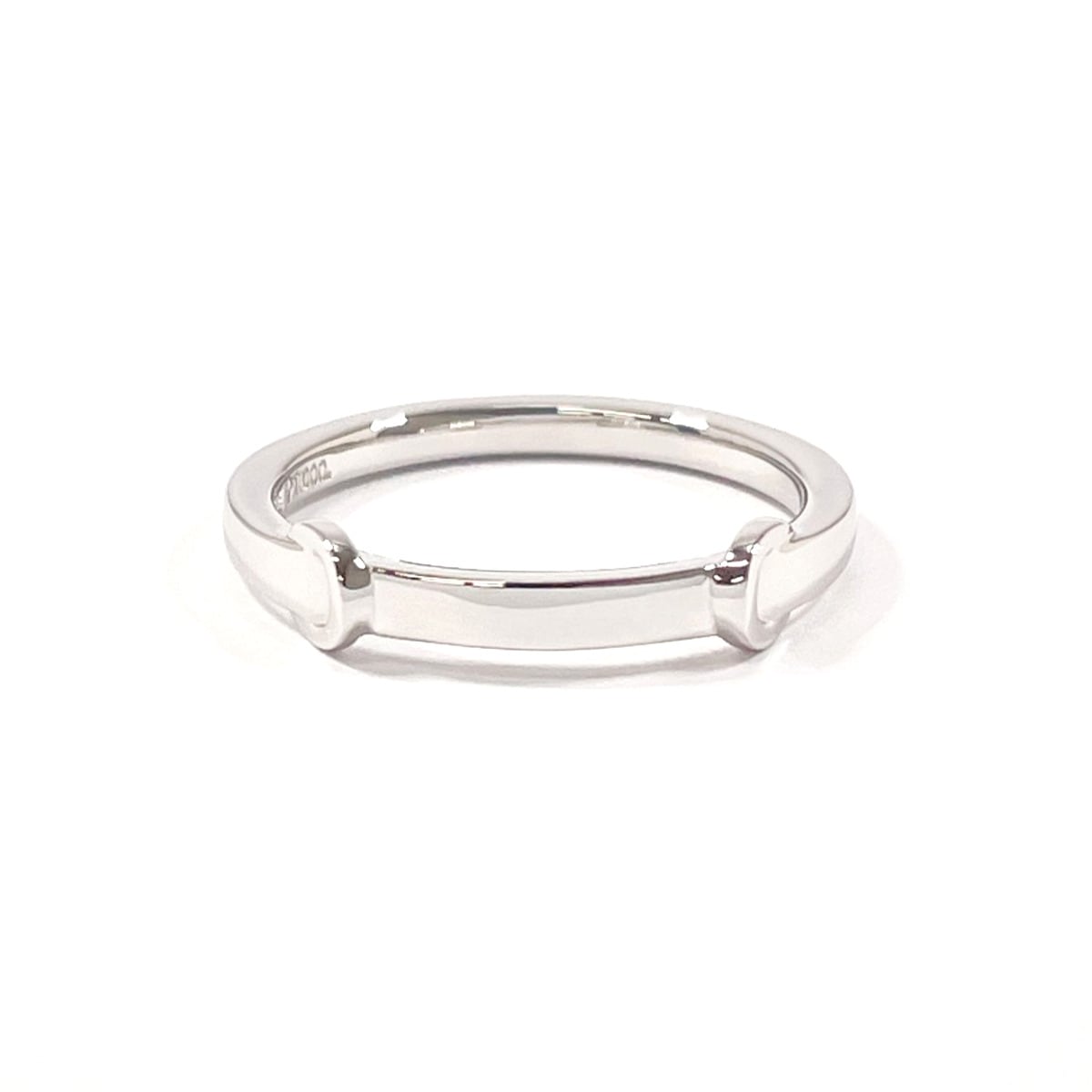 Cロゴ リング・指輪 シルバー Pt1000プラチナ 17.5号 ユニセックス