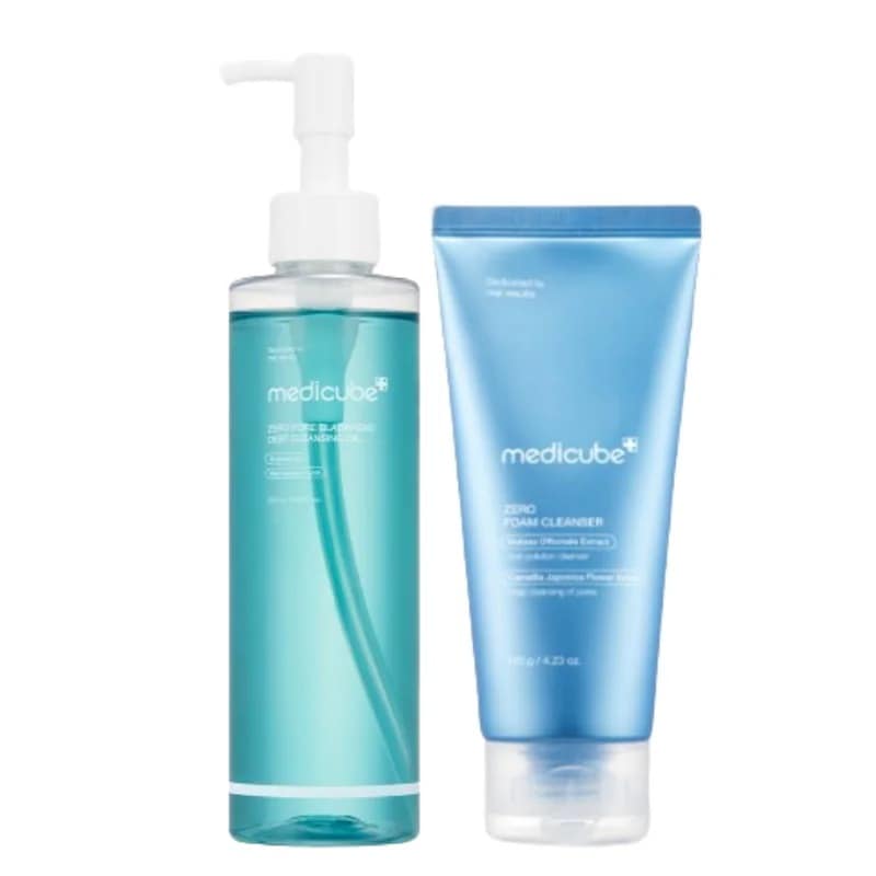 【正規品】[NEW 1+1 ゼロ毛穴ライン セット] ゼロブラックヘッドクレンジングオイル205ml+ゼロ毛穴クレンジングフォーム120g /ゼロ毛穴1dayクレンジング(毛穴／角栓ケア洗顔)