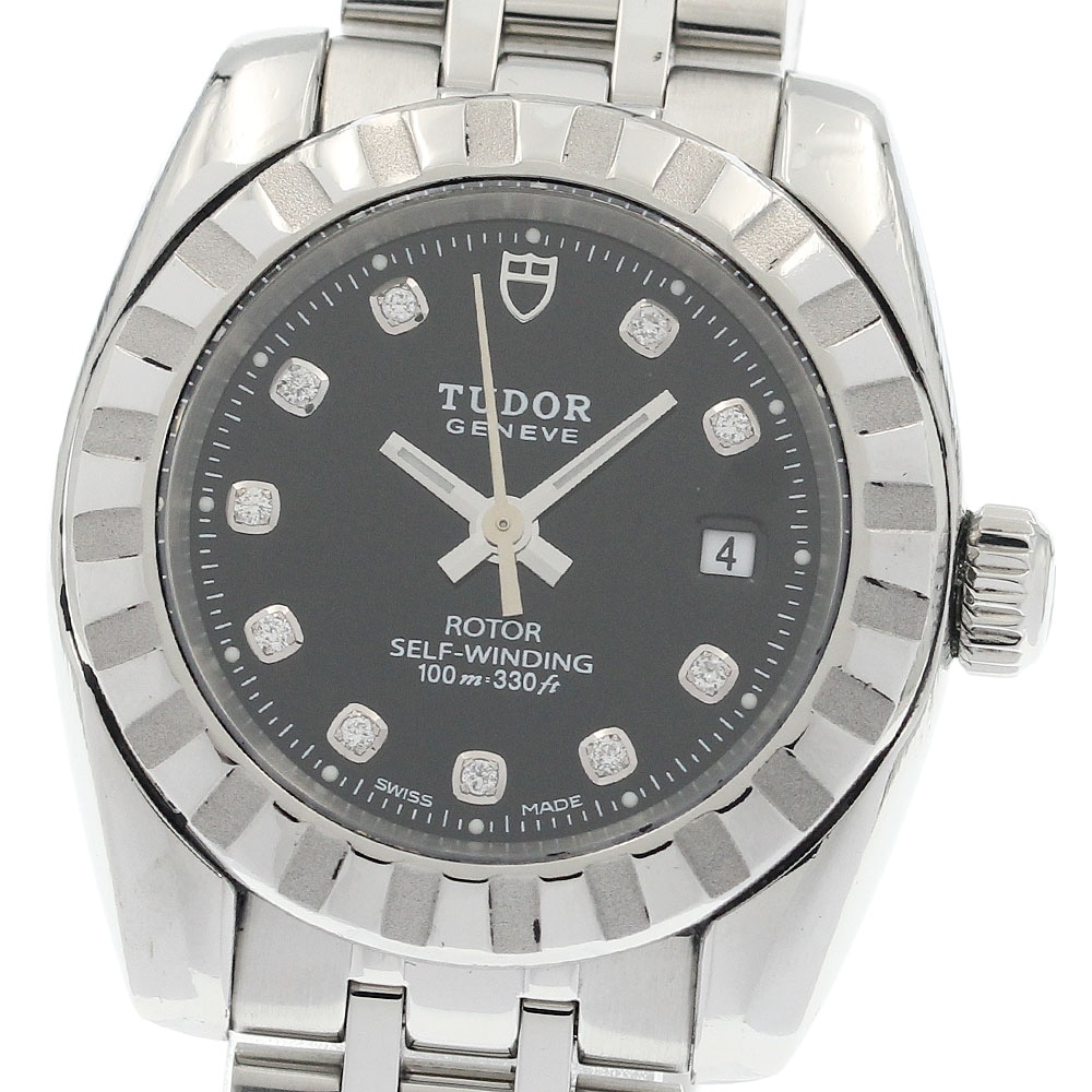 チュードル TUDOR 22010 クラシックデイト 10Pダイヤ 自動巻き レディース _940370【中古】