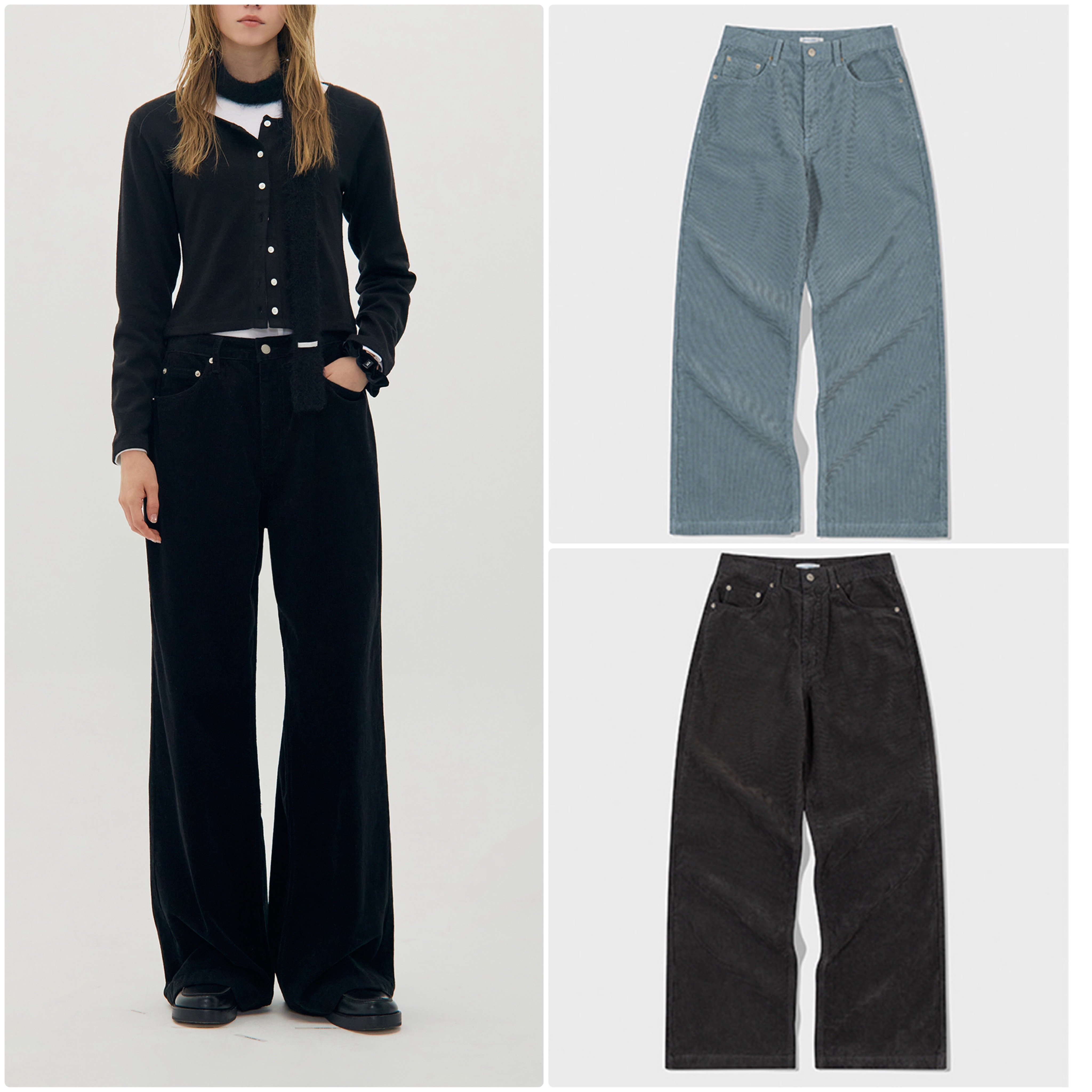 CORDUROY LOOSE-FIT PANTS