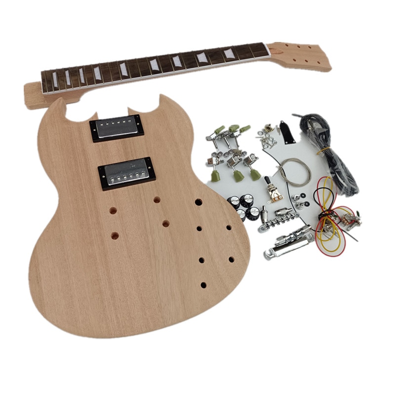 標準未完成の6弦エレキギターDiyギターキットJade調音カラムTune-O-Matic Bridge HG352-1