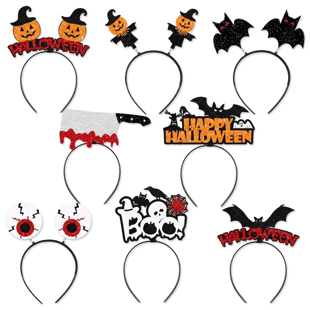 ハロウィンパーティーデコレーション面白いヘッドバンドナイフバットゴーストヘッドバンドゴーストフェスティバル子供用ドレスアップヘアアクセサリー