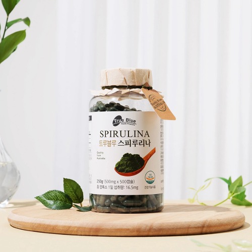 トゥルーブルー スピルリナ500mgx500カプセル 韓国 コストコ 抗酸化葉緑素 韓国コストコ