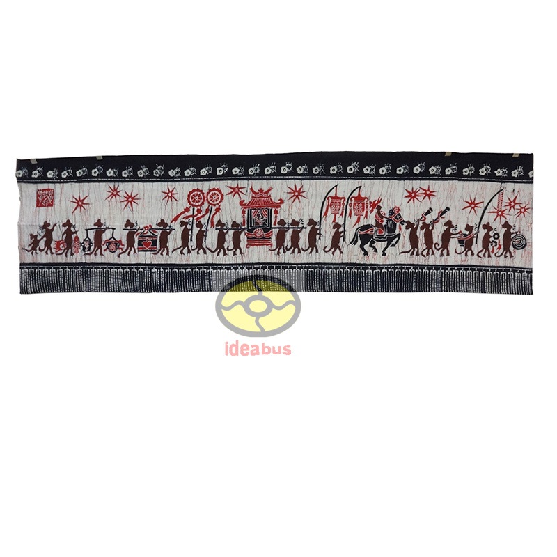 Folk Art Home Wall Decor Hanging Batik Tapestry Chinese Tradition Rat Marriage Mice Wedding 42x156cm