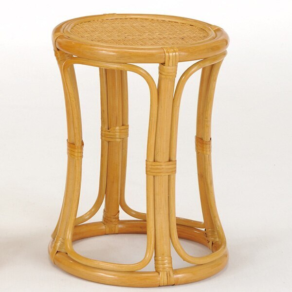 ラタンスツール 円型 籐 座椅子 高さ42cm 7,121円