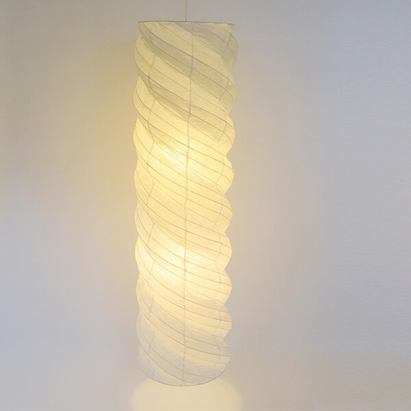 ペンダントライト 幅35x高さ135cm nejineji 揉み紙 SDPN-1905 2灯