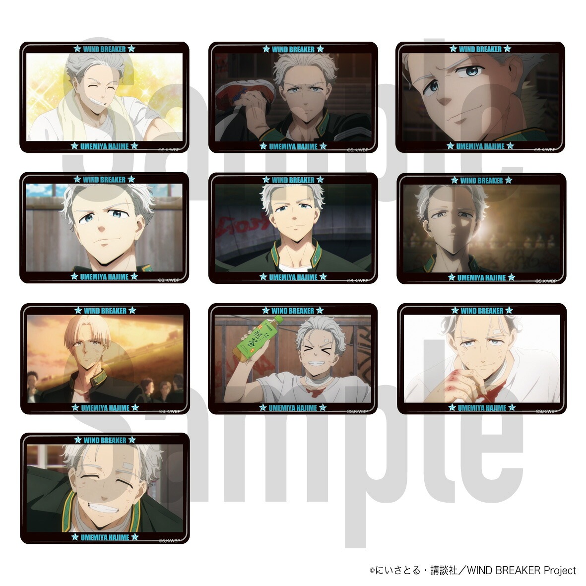 【新品/公式】 WIND BREAKER_トレーディングベストショット缶バッジコレクション 梅宮Ver.　全10種　【コンプリートBOX/10個入り】 公式グッズ 公式ライセンス colleize コ