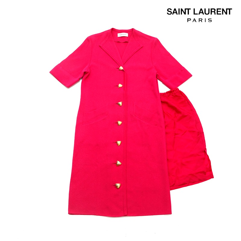 Yves Saint Laurentワンピース ピンク