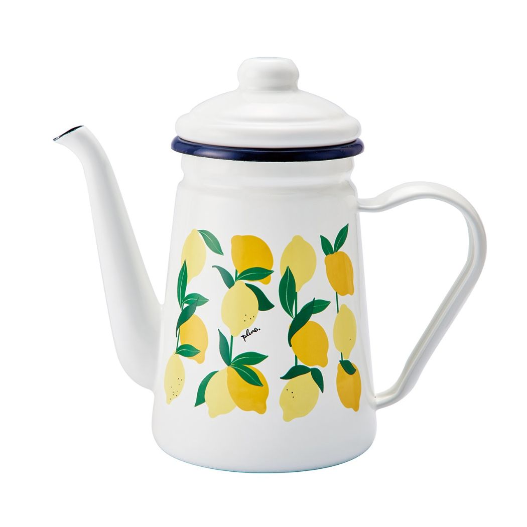 プルーン Plune. 急須 ホーローカフェポット レモン 堀内映子 かわいい グッズ