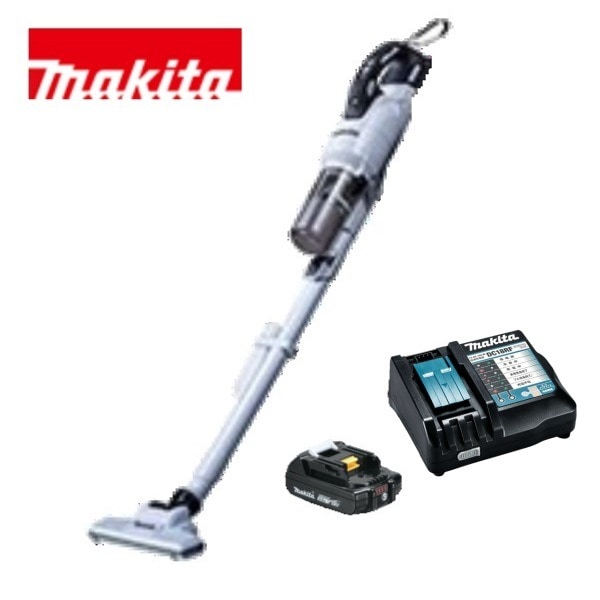 当店だけ！バッテリー充電器も1年保証! マキタ コードレス掃除機 18V サイクロン一体式 白 CL286FDZW + 軽量バッテリー BL1820B + 急速充電器DC18RF 充電式　クリーナー