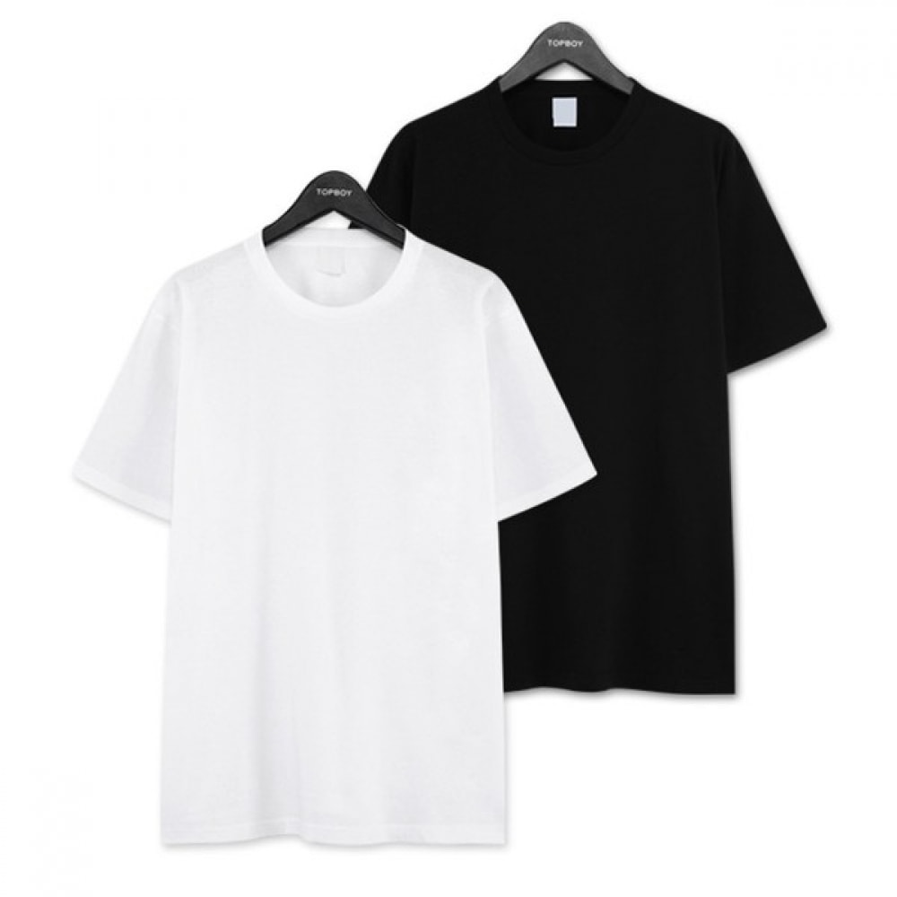 (トップボーイ) 1+1 ユニセックススタンダード 20スレッドラウンドショートスリーブTシャツ (BTBS_1000)