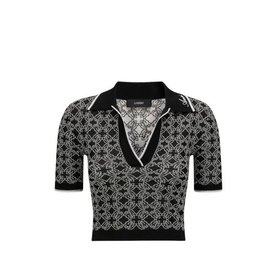 AMIRI Women Jackets AWTOKN1062 001 BLACK WHITE