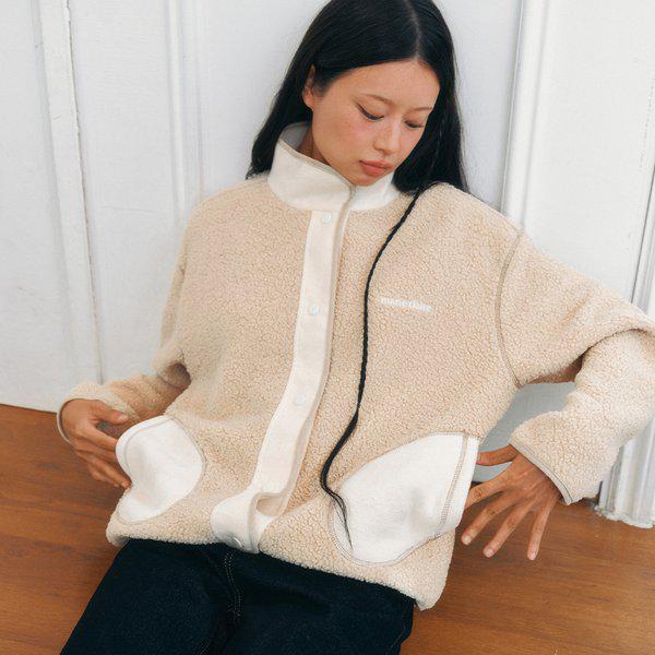 配色フリースジャンパー(MAFDJP03NLE)