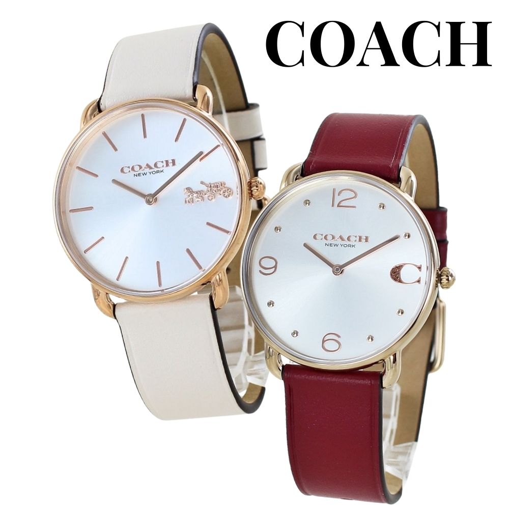 ペアウォッチ ブランド コーチ 腕時計 手表 メンズ レディース 同じ おしゃれ 大人 ペア腕時計 革ベルト アイボリー レッド 社会人 大学生 お揃い カップル 彼氏 彼女 妻 夫 父 母 誕生日プ 24,360円