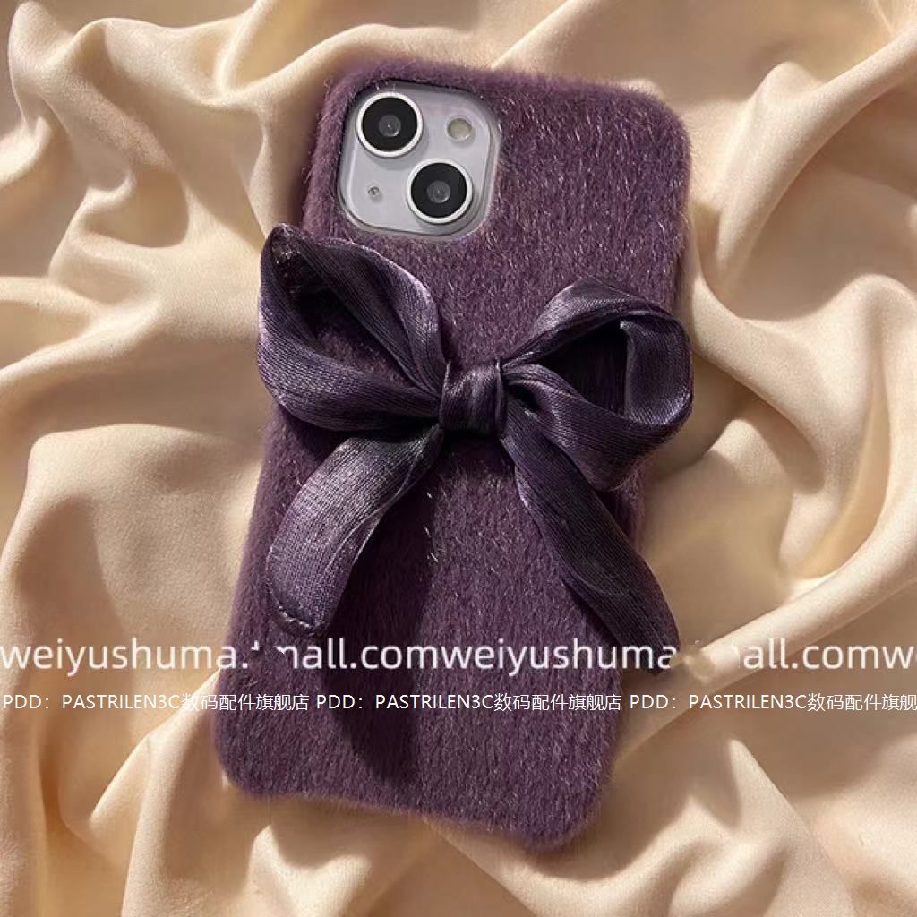 16ケース13女性ぬいぐるみケース12/11に適したハイカラな紫色の弓 16ケース 人気 新商品入荷