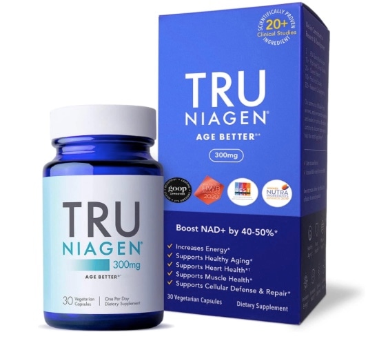 【TRU Niagen NAD+ ブースター サプリメント】30錠入 FDA の安全性の審査を受け複数の賞を受賞し特許を取得　健康的な細胞