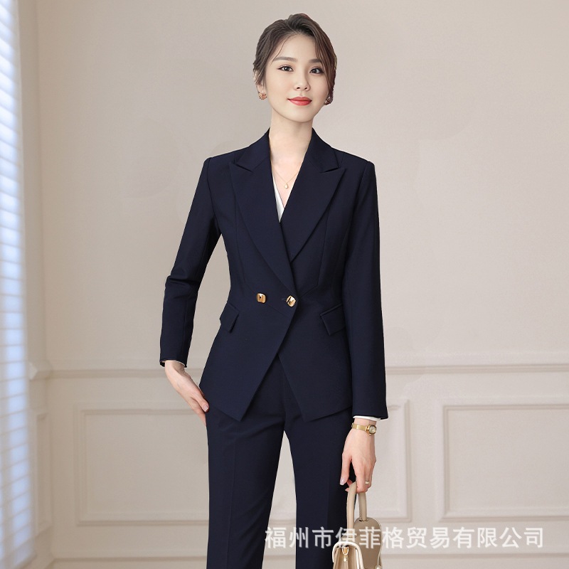 女性用スーツスーツ春秋ファッションデザイン通勤ol万能気質フォーマルウェア2024プロ作業服 5,105円