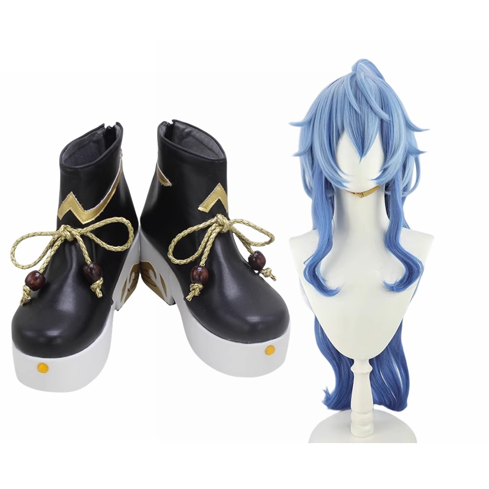 コスプレ靴 ブーツ 甘雨 かんう コスプレ ウィッグ付き 演出服 アニメ 祭り ハロウィン クリスマス 学園祭 文化祭 仮装