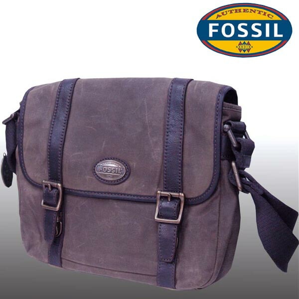 フォッシル ショルダーバッグ メンズ レディース 兼用 レザー キャンバス コンビ バッグ オリーブ FOSSIL インポート ファッション ブランド ストリート サーフ カジュアル アメカジ セレカ