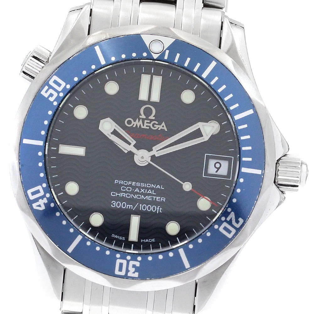 オメガ OMEGA 2222.80 シーマスター ダイバー 300M デイト コーアクシャル 自動巻き ボーイズ _886775【中古】