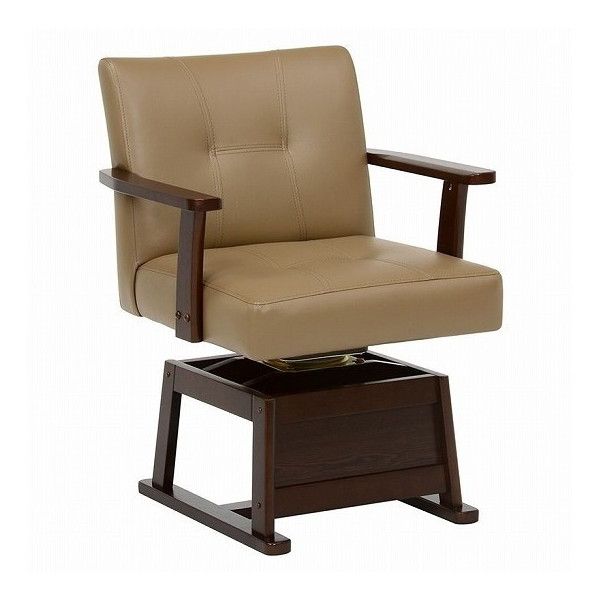 KC-7589DBR ダークブラウン 回転チェア メーカー直送