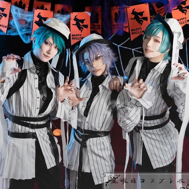 ツイステ オクタヴィネル寮 Azul Floyd Jade ハロウィーン コスプレ衣装 コスチューム