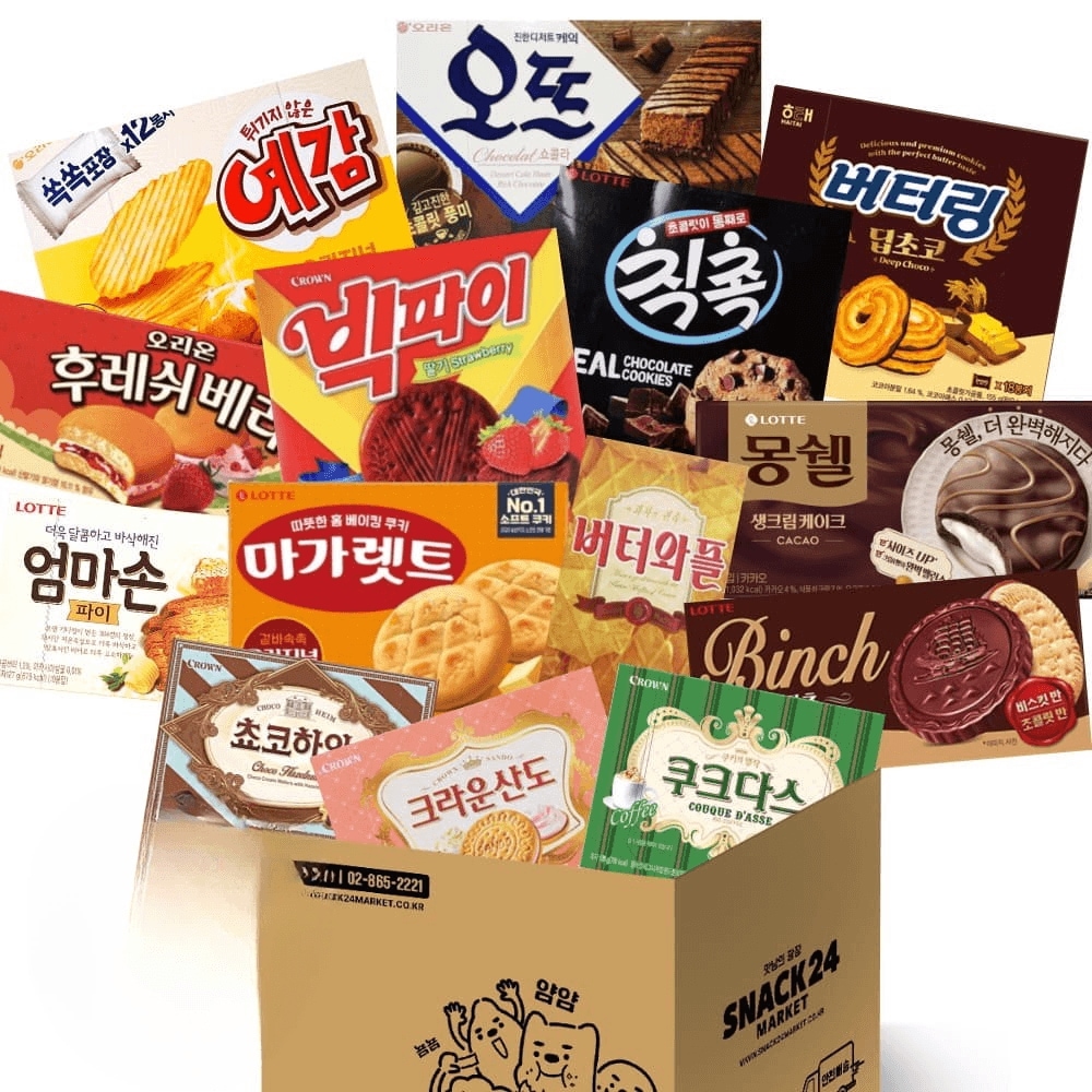 スナック24 オフィス 湯沸室 ぎっしり詰まったお菓子セット 14p_定期購読