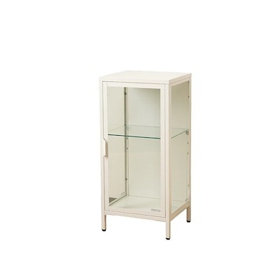 【国内即日発送】コレクションケース コレクションシェルフ ガラスディスプレイキャビネット おしゃれ 棚高さ調節可能 強化ガラス サイズ：幅40*奥行35*高さ86CM ホワイト