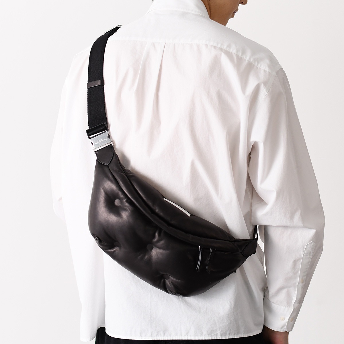 バッグ 鞄 グラムスラム ウエストバッグ ショルダーバッグ S35WB0079 P4300 メンズ ユニセックス ブラック 本革 人気
