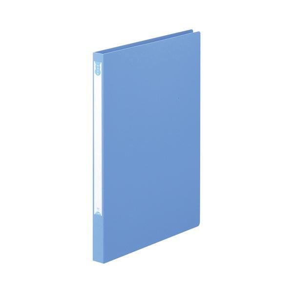 （まとめ） TANOSEE Zファイル（PP表紙） A4タテ 100枚収容 背幅20mm ブルー 1セット（10冊） 5セット