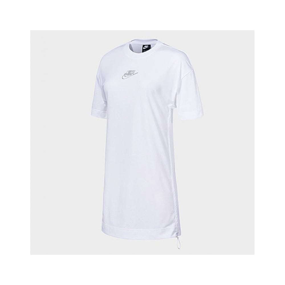 ナイキショートスリーブ T シャツウィメンズエッセンシャルドレス T シャツ CW4327-100 S2307 ロングティー