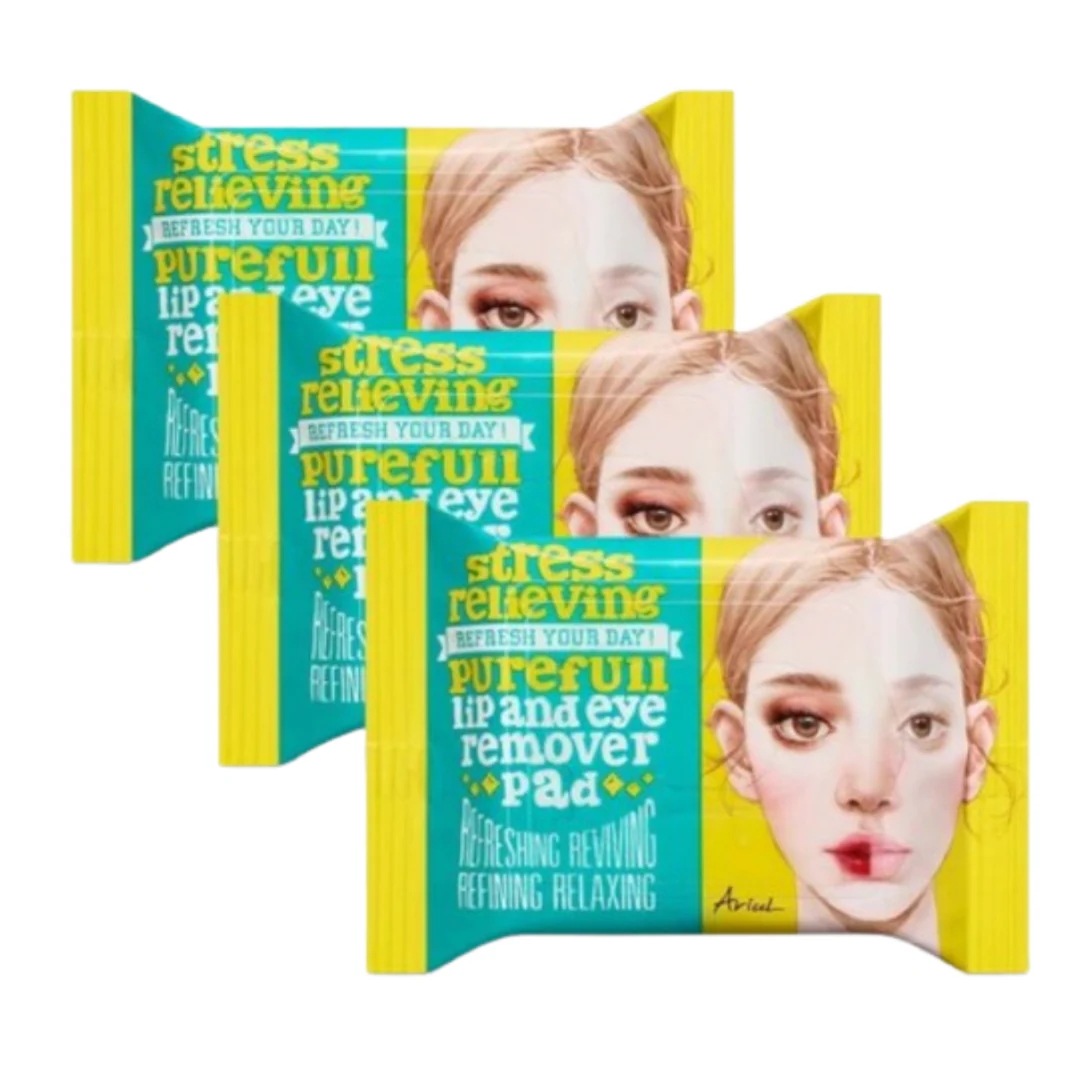 ストレス リリービング リップアンドアイ リムーバー パッド 30枚*3個