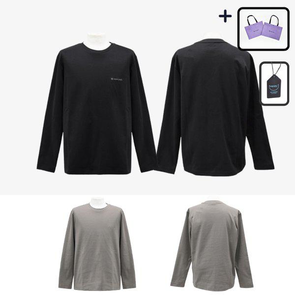 ラウンドネック長袖Tシャツ 男性 メンズ [デパート新商品/AS可能]