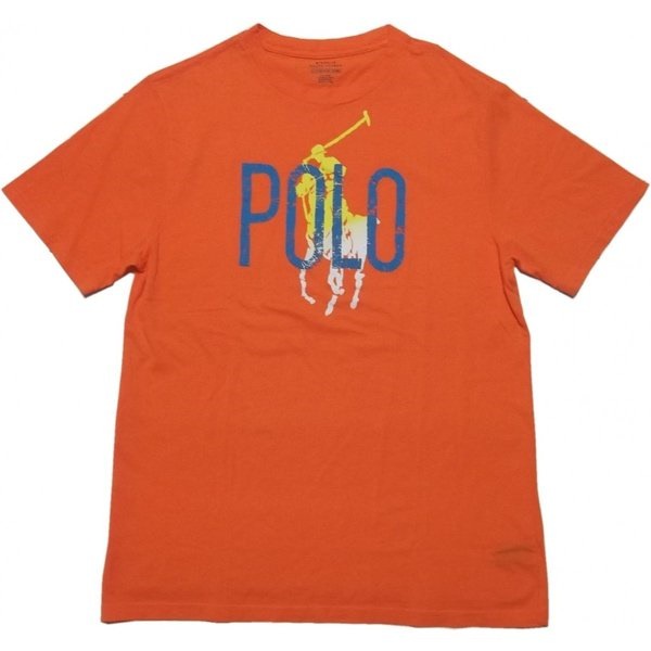 ボーイズサイズ 半袖 プリント Tシャツ オレンジ boys PR2-091