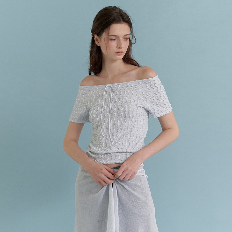 Wave String Blouse (Mood Blue)