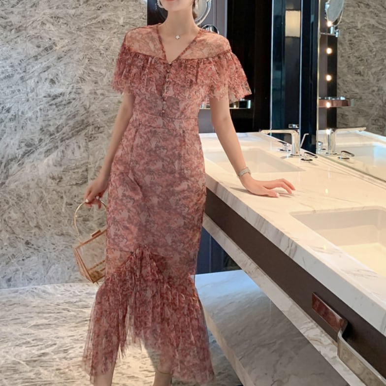 ドレス おすすめ おしゃれ お洒落 激安 安い プチプラ パーティードレス お呼ばれ ドレス フォーマル ドレス ロングドレス ラウンジ ドレス イブニング ドレス シースルー ドレス ld 6,939円